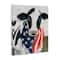 Stupell Industries Farm Cow American Flag Animal Canvas Wall Art